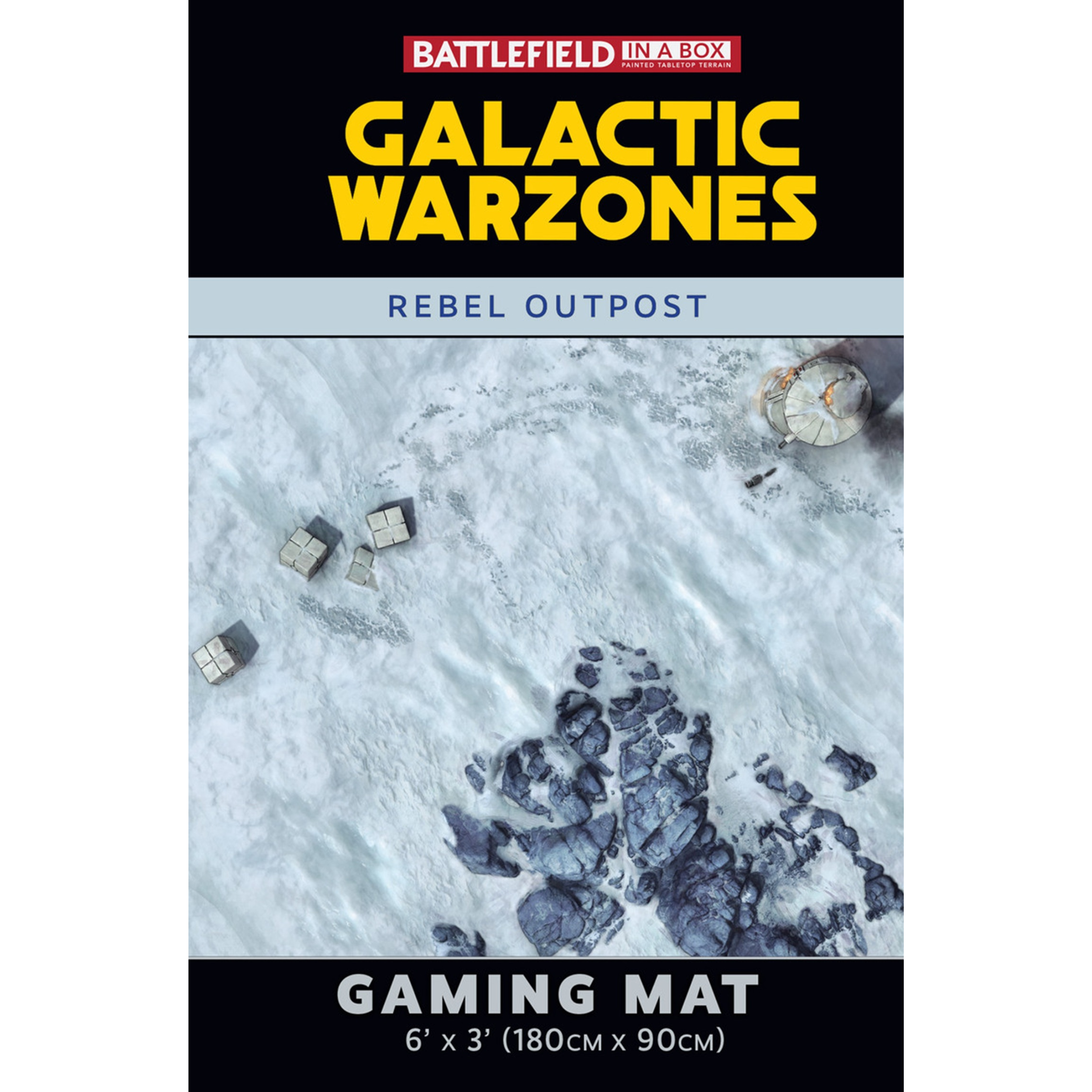 Battlefield in a Box Galactic Warzones Gaming Mat 6' x 3'